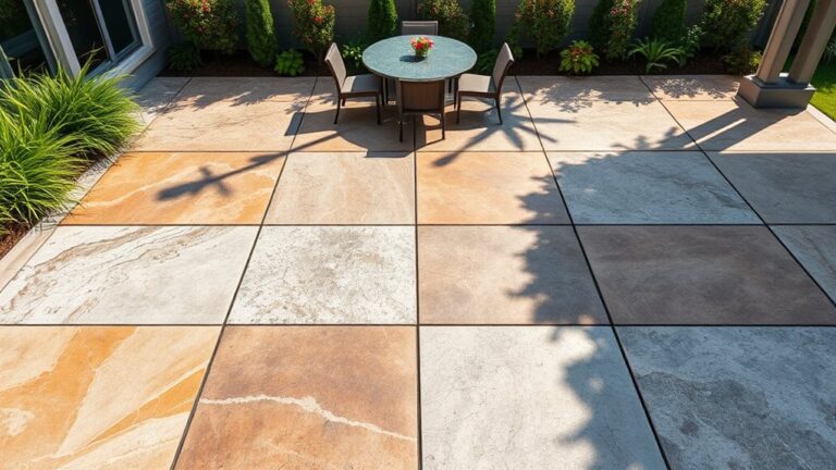 top concrete patio square options