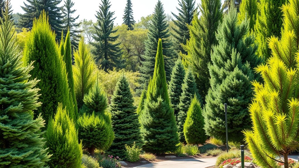 top conifers for yard transformation