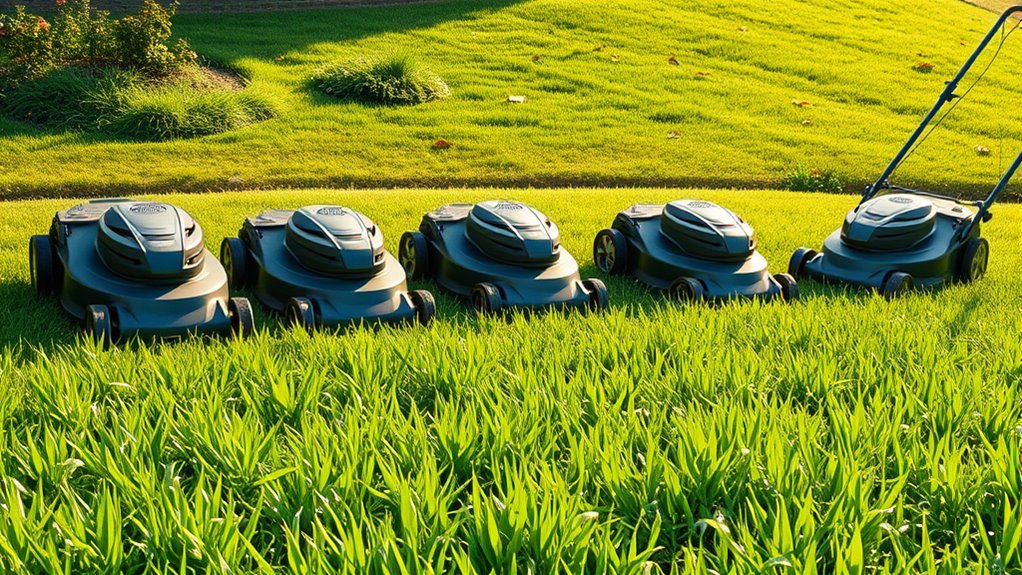 top damp grass mowers