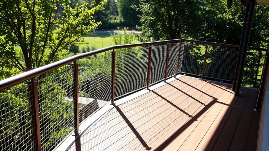 top deck railing netting