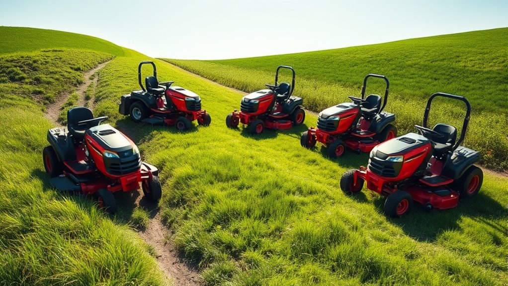 top ditch riding mowers