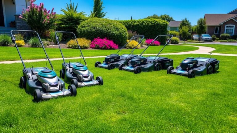 top edge cutting lawn mowers