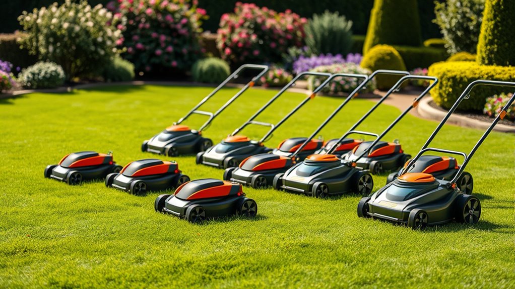 top electric lawn mowers
