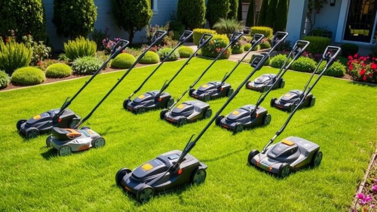 top electric lawn mowers