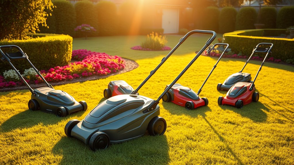 top electric lawn mowers