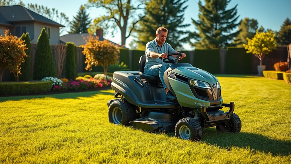 top electric lawn mowers
