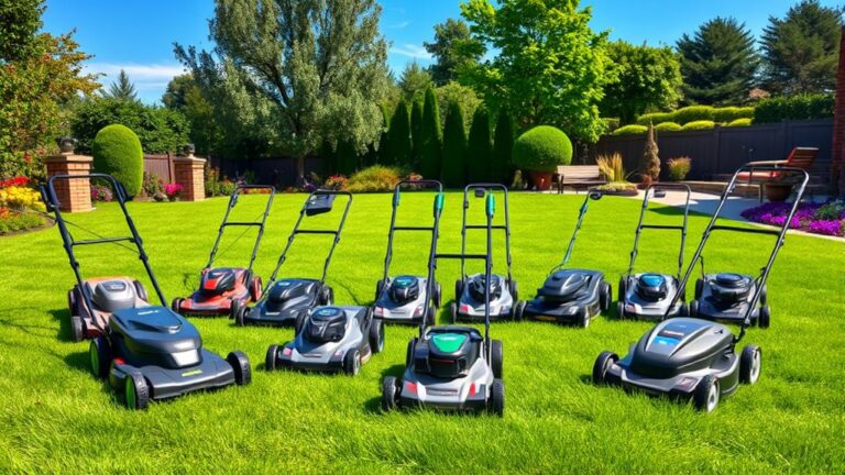 top electric lawn mowers