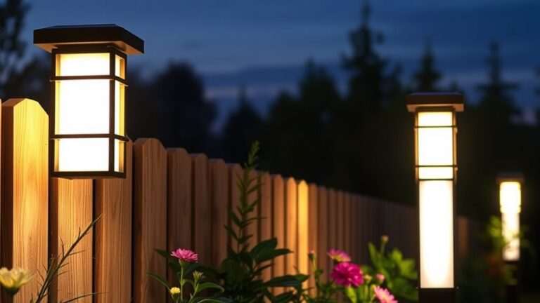 top fence post solar lighting