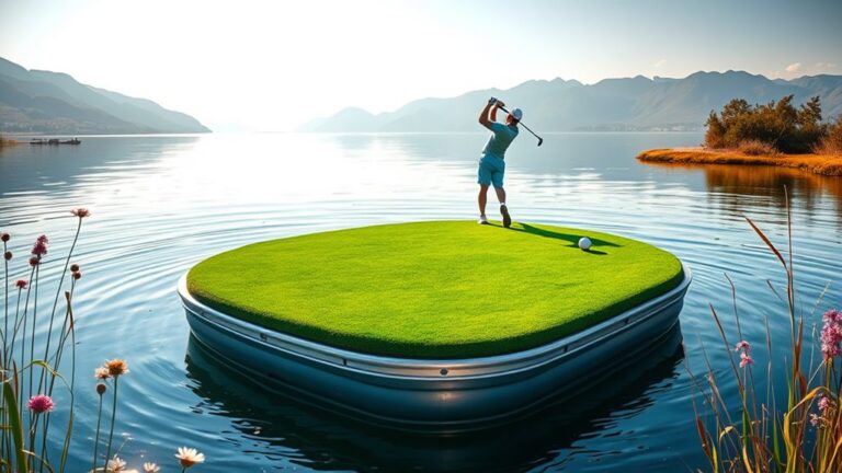 top floating golf greens