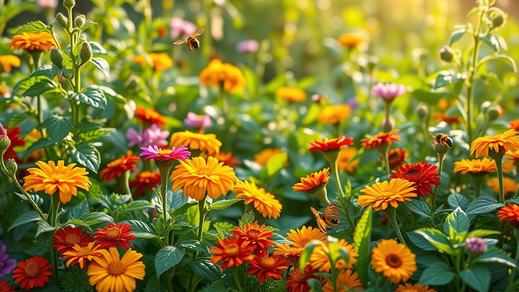top flowers for vegetable gardens