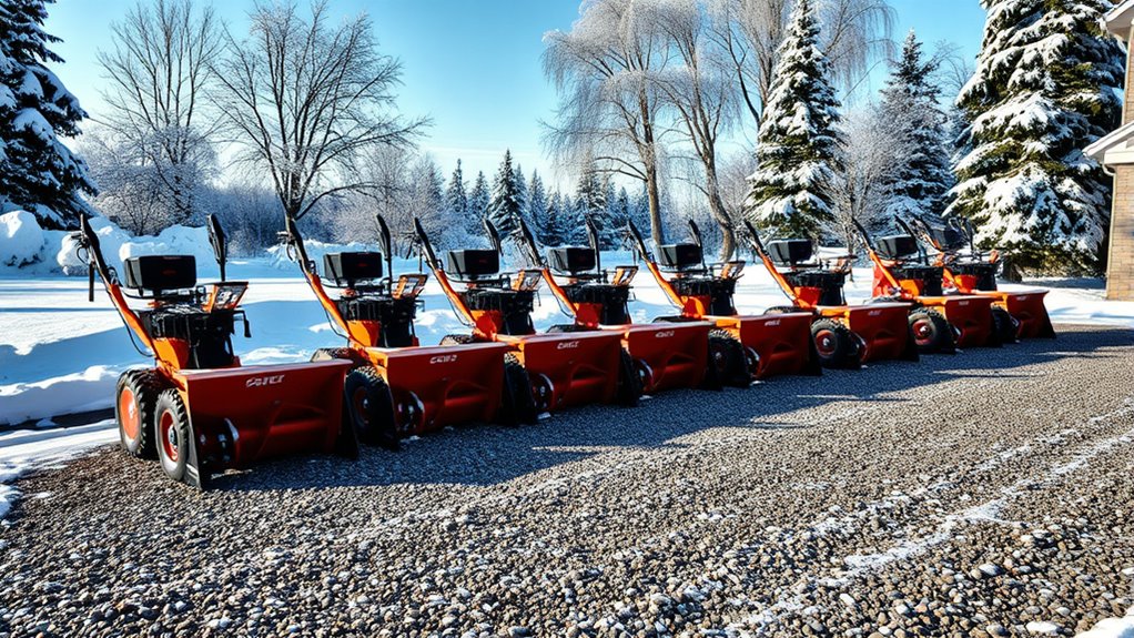 top gravel driveway snow blowers