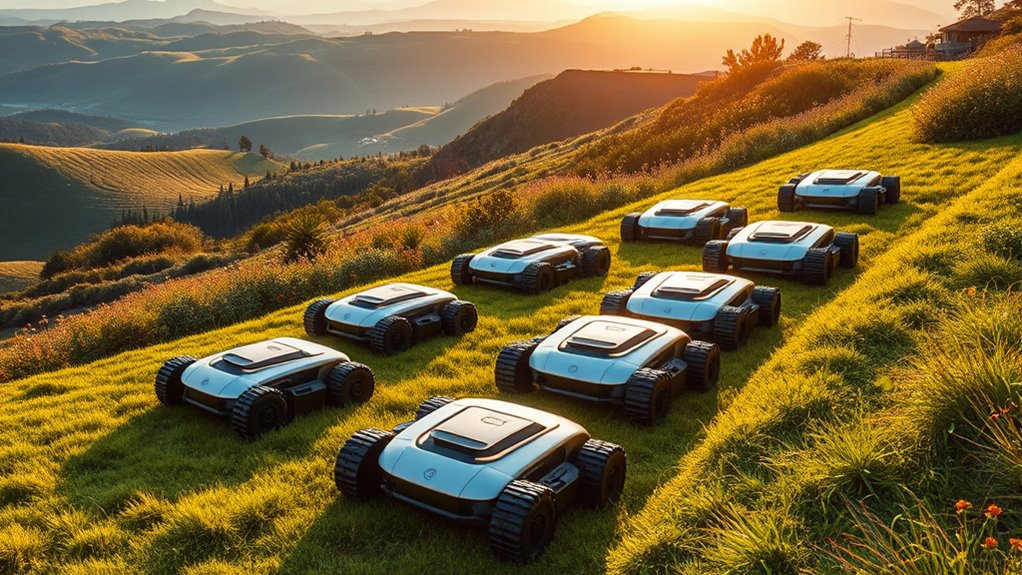 top hill climbing robotic mowers