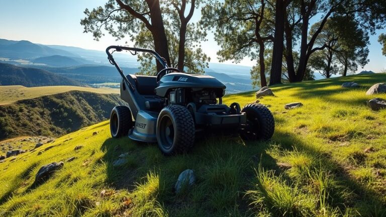 top hilly lawn mowers