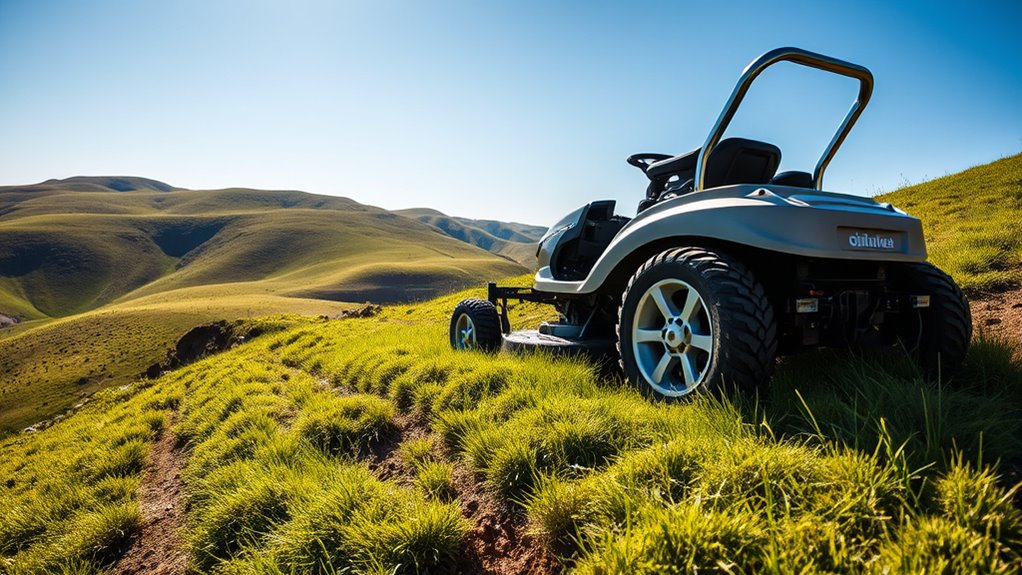 top hilly terrain lawn mowers