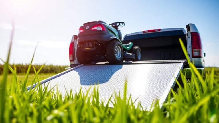 top lawn mower ramps