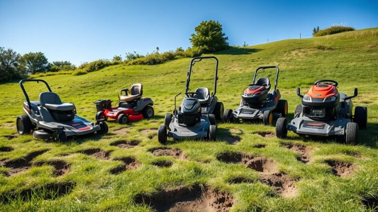 top lawn mowers for uneven terrain