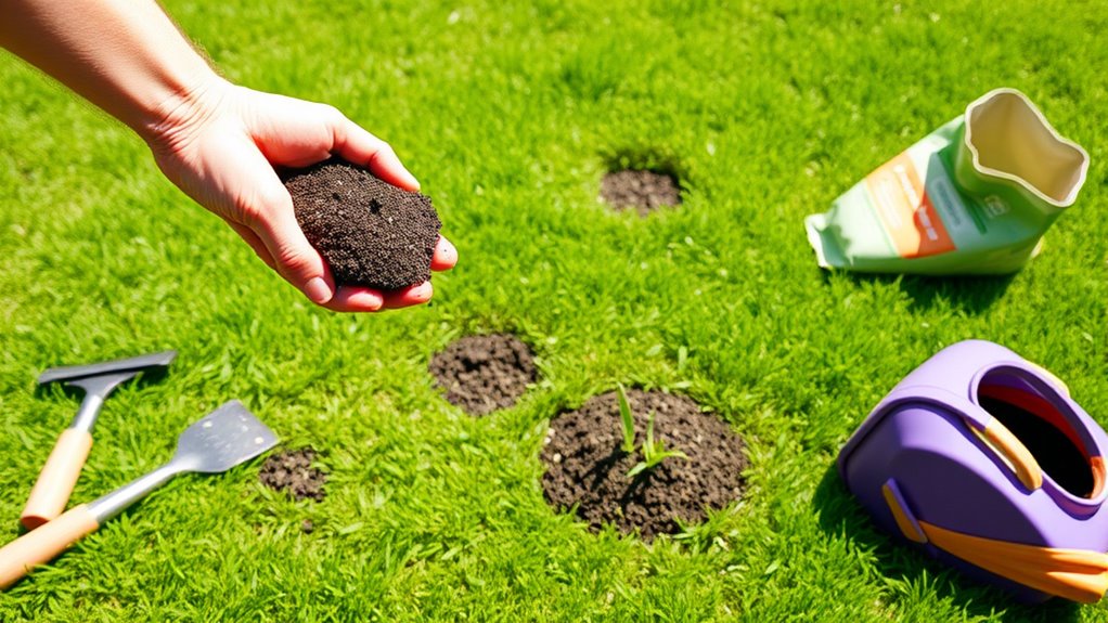 top lawn spot repair methods