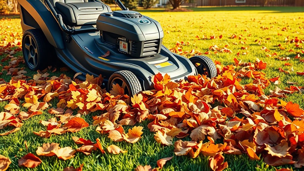 top leaf mulching lawn mowers