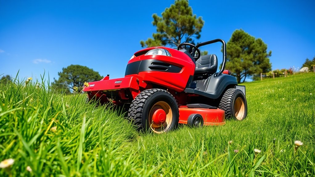 top mowers for sloped lawns