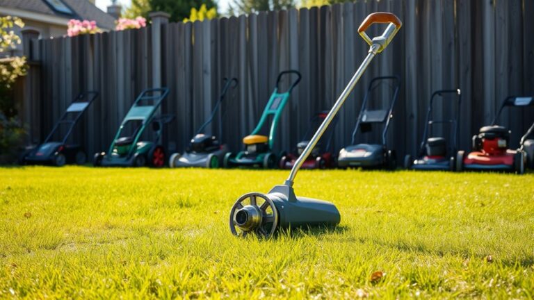 top non motor lawn mowers