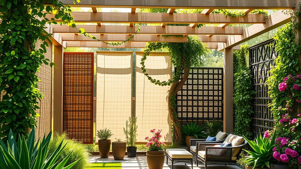 top pergola privacy screen options