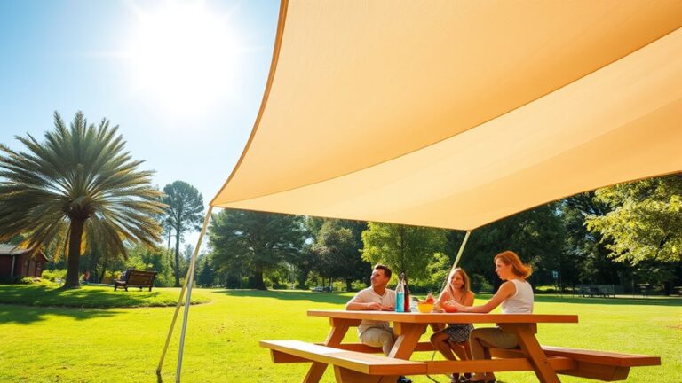top picnic table canopies