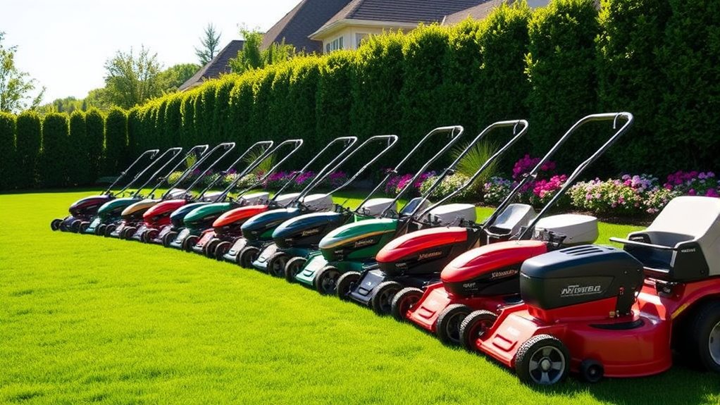 top rear drive lawn mowers