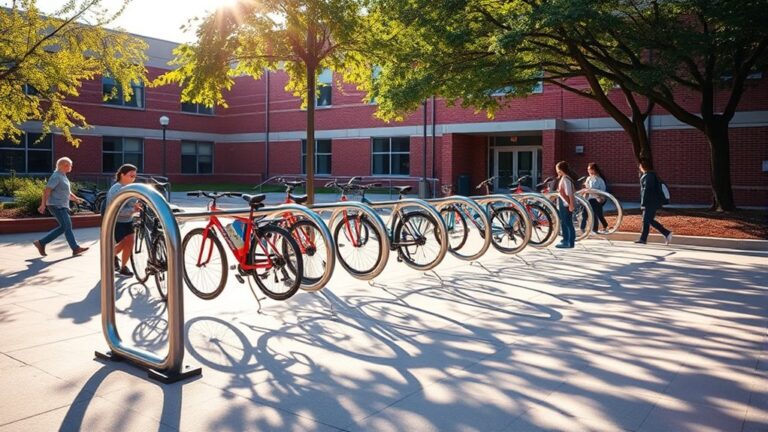top school bike racks