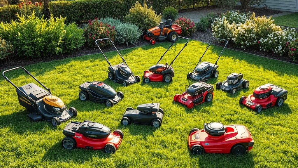 top small lawn mowers