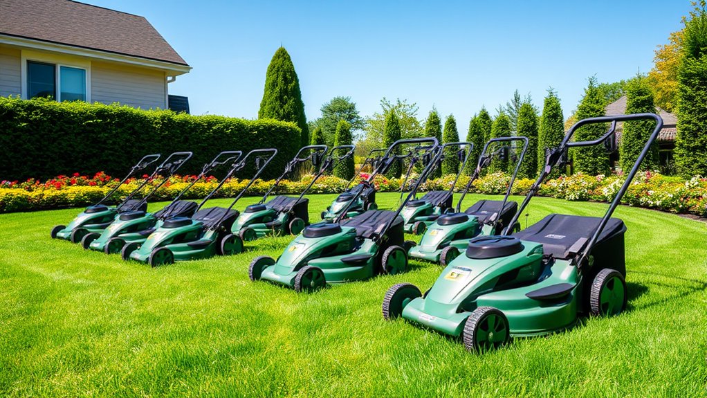 top small lawn mowers