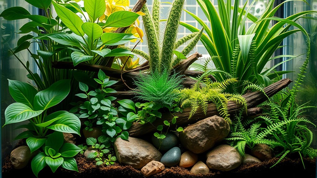 top snake terrarium plants