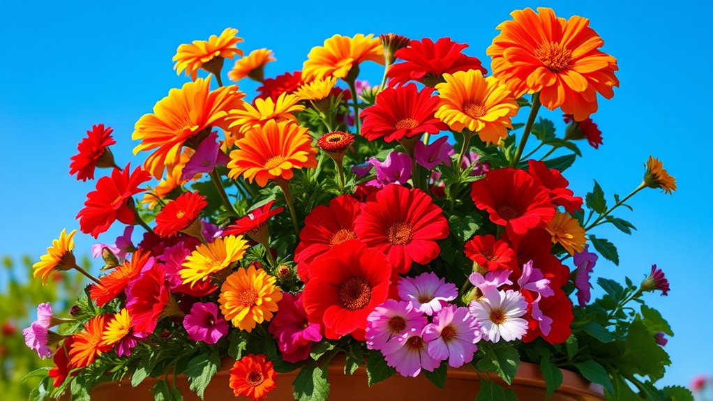 top sun loving planter flowers