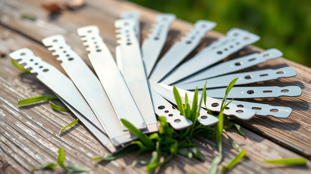 top thick grass blades